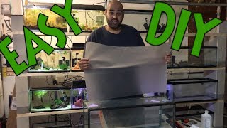 Cheap and Easy To Install Frosted Aquarium Background, TRANSFORM YOUR FISH TANK!!