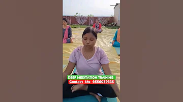 Deep Meditation Training #baladevpati #yogacharya #physiotherapist #meditator #yoga #healthylife