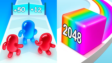Join Blob Clash 3D vs Jelly Run 2048 - All Levels SpeedRun Gameplay New Update 2025