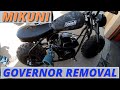 Coleman CT200 EX minibike / Mikuni carburetor / governor removal