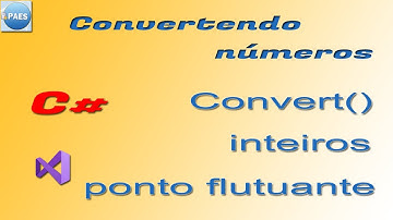 C#, convertendo para números - Método Convert. Introdução ao Csharp