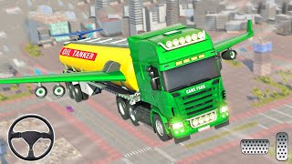 Oil Tanker Flying Truck Games - Offroad Oil Transport Truck Driver - Android GamePlay screenshot 3