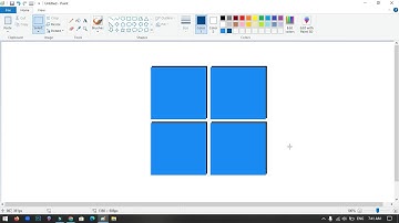 How to draw the Windows 11 logo using MS Paint | How to draw on your computer