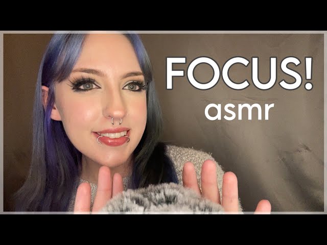 ASMR to Lock In ~ visual triggers, up close whispers, hand sounds