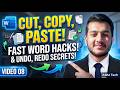 Video 08: How to Cut, Copy, and Paste in MS Word | Undo and Redo | ABM Tech | Urdu and Hindi