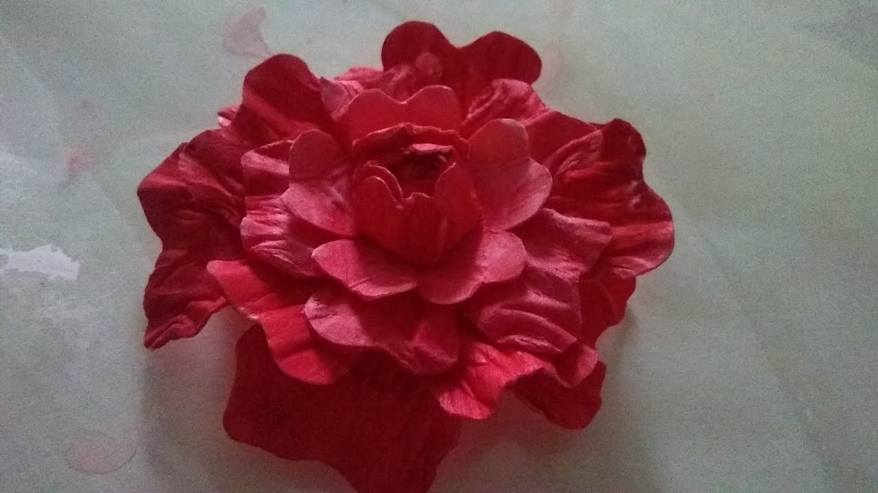 DIY || How to make Easy and Beautiful 3D Paper Flower || Scrapbook ...