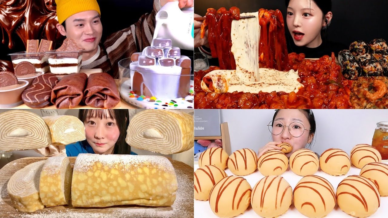 “The Most Addictive Chocolate & Cheese Mukbang You’ll Watch on Repeat 🤯 ASMR Food Satisfaction”