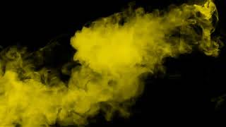 Smoke Effect Yellow Color Smoke Black Screen Video