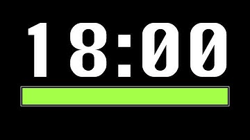 18 Minute Timer [ Progress Bar ] - 4K 60 FPS