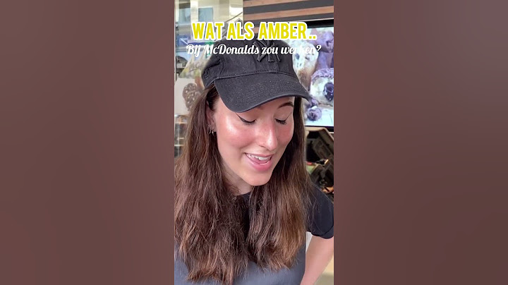 Wat als Amber bij McDonalds zou werken? 🍟 Wat is jouw favoriete snack? 🍔