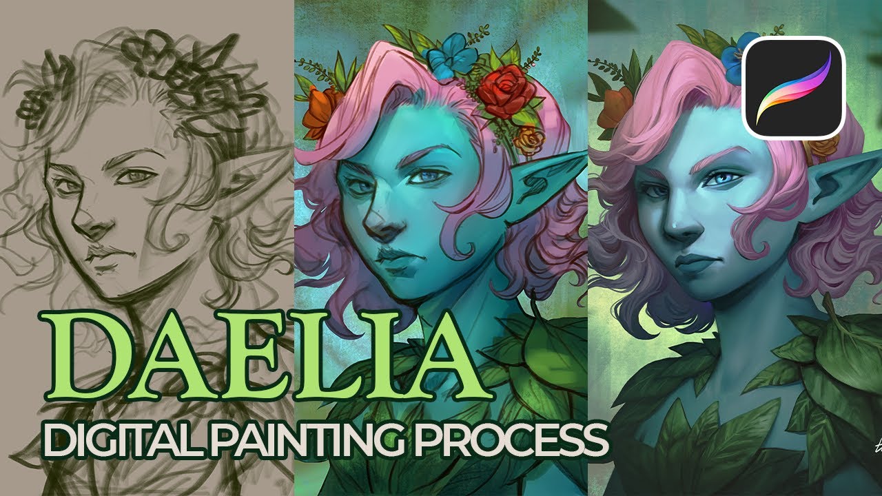 "Daelia" - Digital Painting