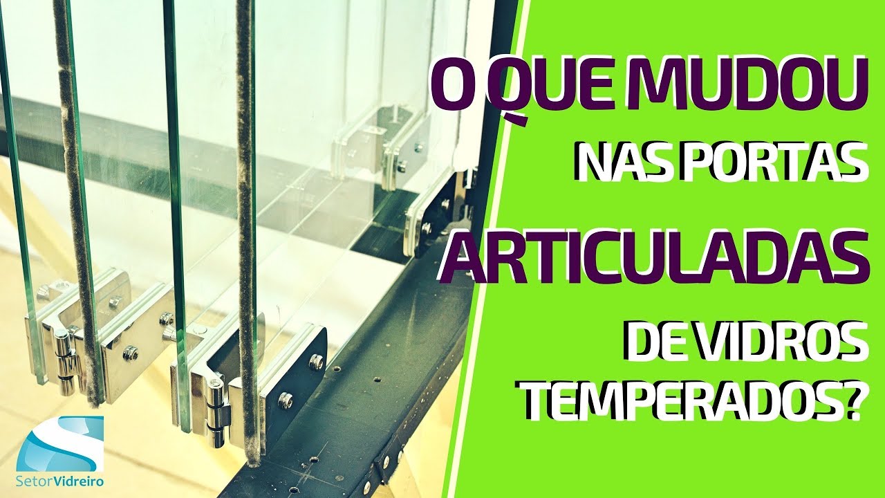 Novo sistema de Portas articuladas Glasspeças (vidro temperado)