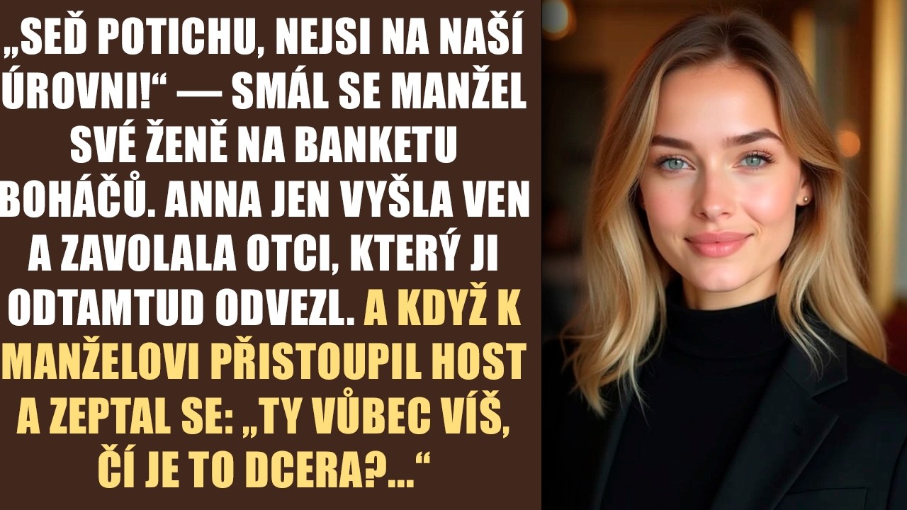 Když se ozvalo tenké cinknutí křišťálu a řeč u stolu na okamžik utichla, Igor se otočil k Aně a s úšklebkem pronesl větu, jež se jí vryla do paměti na celý život: „Si jeď potichu, nejsi na naší...