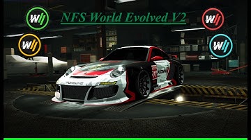 NFS World Evolved V2 daily challenge series (A class, average speed, 911 GT2 997) Highway cross