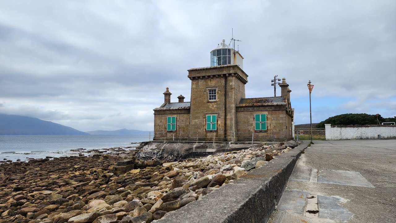 Blacksod Bay and Blacksod Granite Lighthouse, Co. Mayo, Ireland