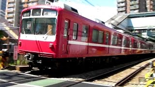 京急800形826F普通品川行き 北品川駅入線