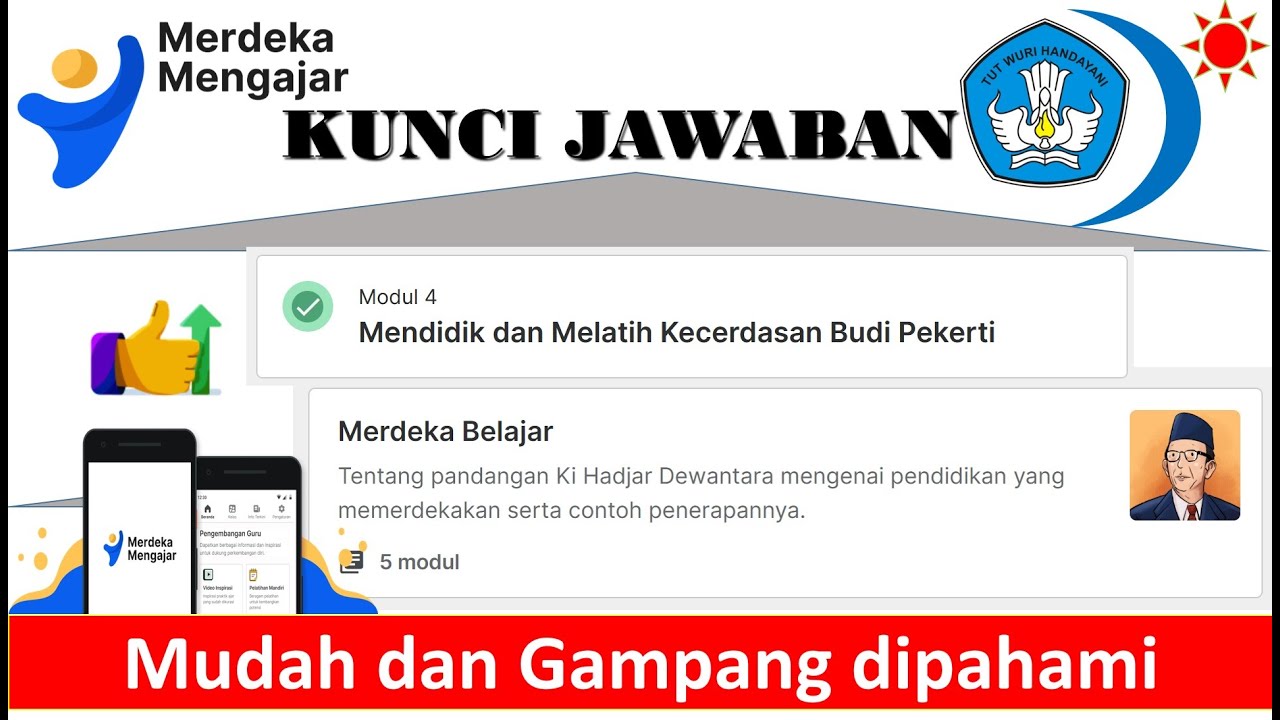 Kunci jawaban modul 4 merdeka belajar PMM Mendidik dan Melatih