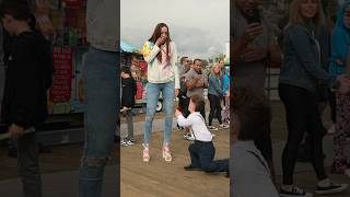 4ft Man Proposes To 7ft Woman