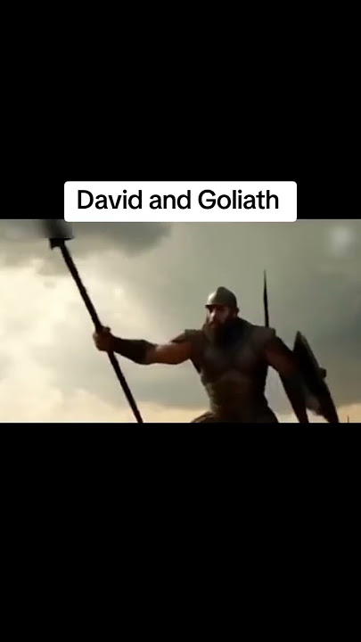 David and Goliath.                                  The battle belongs to God#davidandgoliath