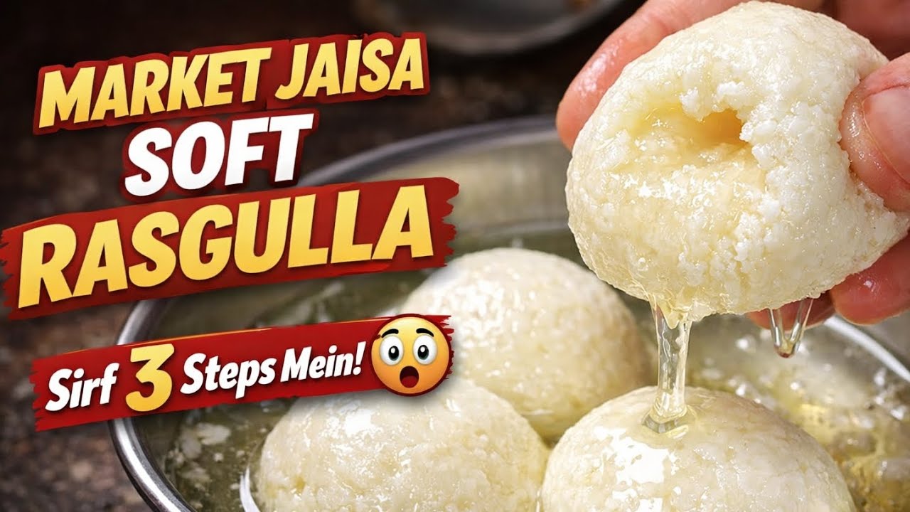सिर्फ दूध और चीनी से 100% बाजार जैसा रसगुल्ला | Rasgulla Recipe | Chena Rasgulla| Homemade Rasgulla 