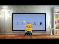 Minion Buy New Led TV Spoof Pixar Logo