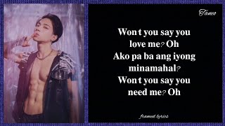 ALAMAT - Say U Love Me Lyrics (Framed)