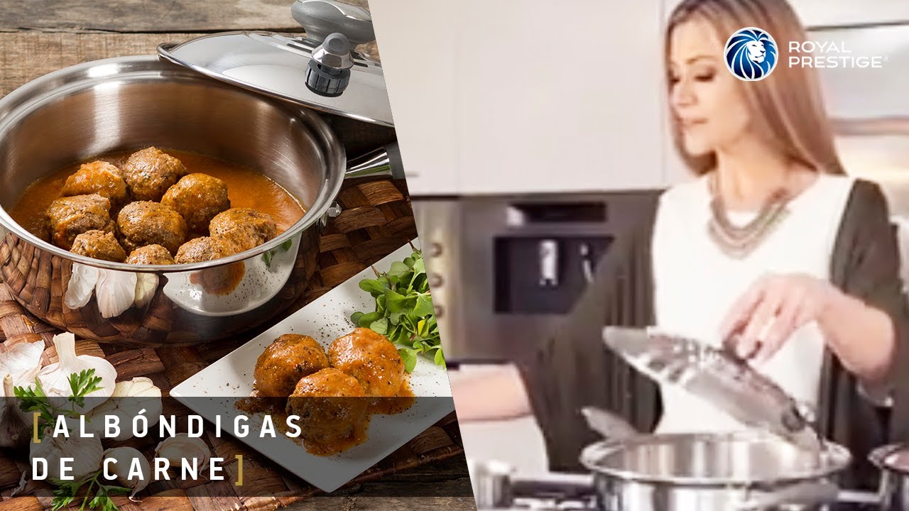 Cocina con Royal Prestige Receta de Albóndigas de carne YouTube