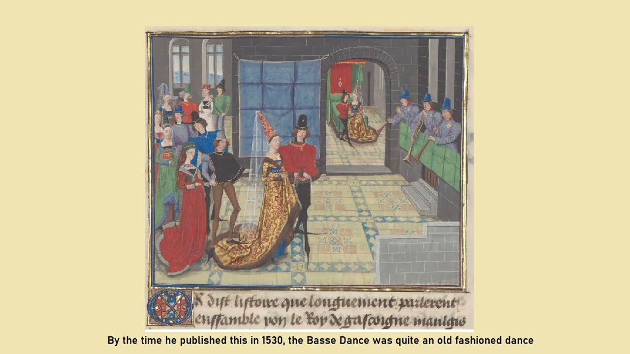 2. Basse Dance No 1  - Erstes Tanzbuch 1530-  Pierre Attaignant