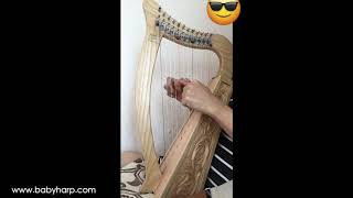 Wiegenlied D.498 by Schubert, 12 String Harp Song, Baby Harp, Harp Solo