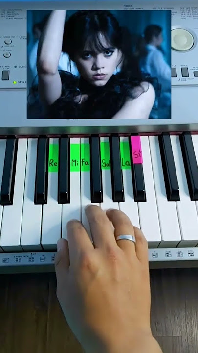 Bloody Mary - Wednesday Addams // Lady Gaga - (PIANO TUTORIAL) EASY Piano Fácil Con Números