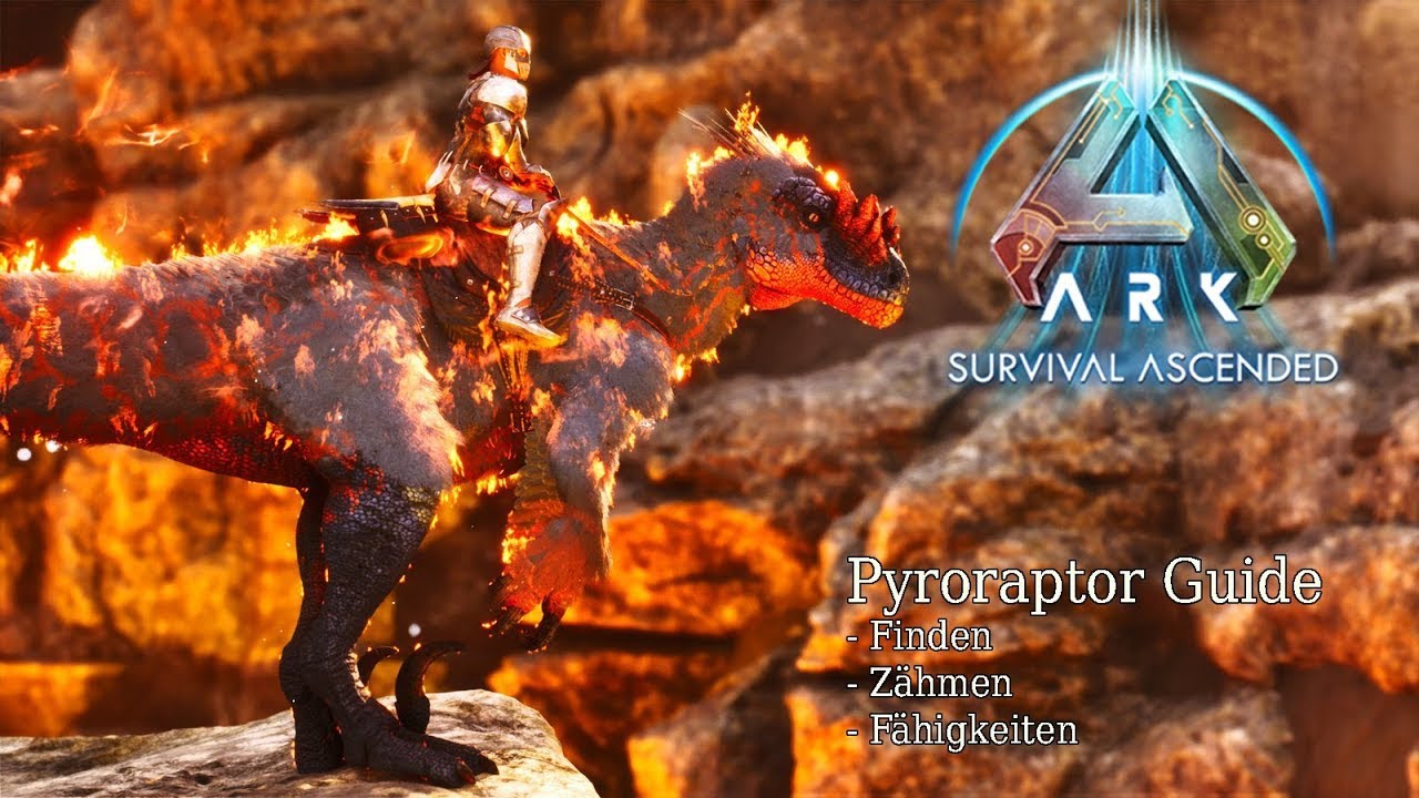 Pyroraptor Guide Deutsch | Mod: T.A.C Elemental Raptors FREEMIUM - YouTube