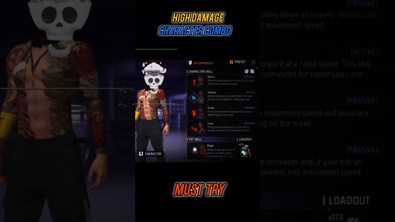 🔥 INSANE DAMAGE COMBO! 💥 Best Character Combination in Free Fire 😱 | 