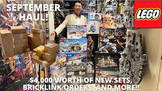 Unboxing my MASSIVE $4K+ September LEGO Haul... SO FAR!