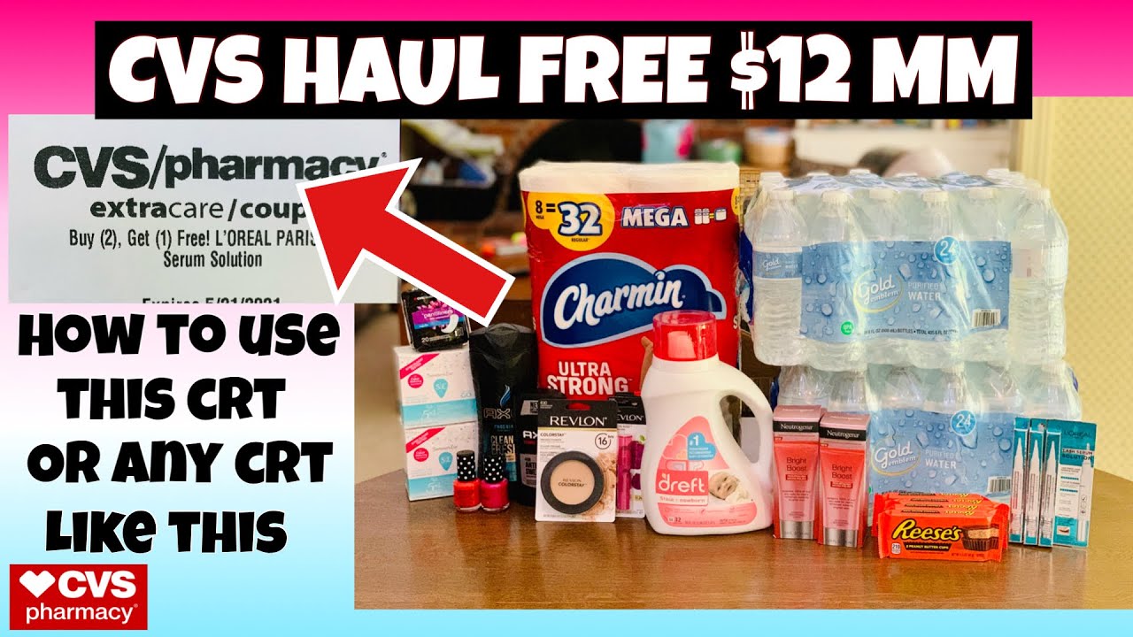 CVS HAUL $150 in products FREE + $12 MM/ FULL TUTORIAL ON HOW TO USE A B2G1 CRT OR ANY CRT LIKE IT