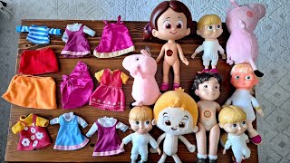 Niloya, Peppa Pig, Heidi, Masha ile kıyafet eşleştirme oyunu oynadık, çizgi film, fun kid video