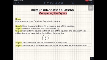 Completing the Square - Best Explanation