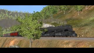 Trainz: Norfolk and Western Big A (GRS-1218) Pulling coal train.