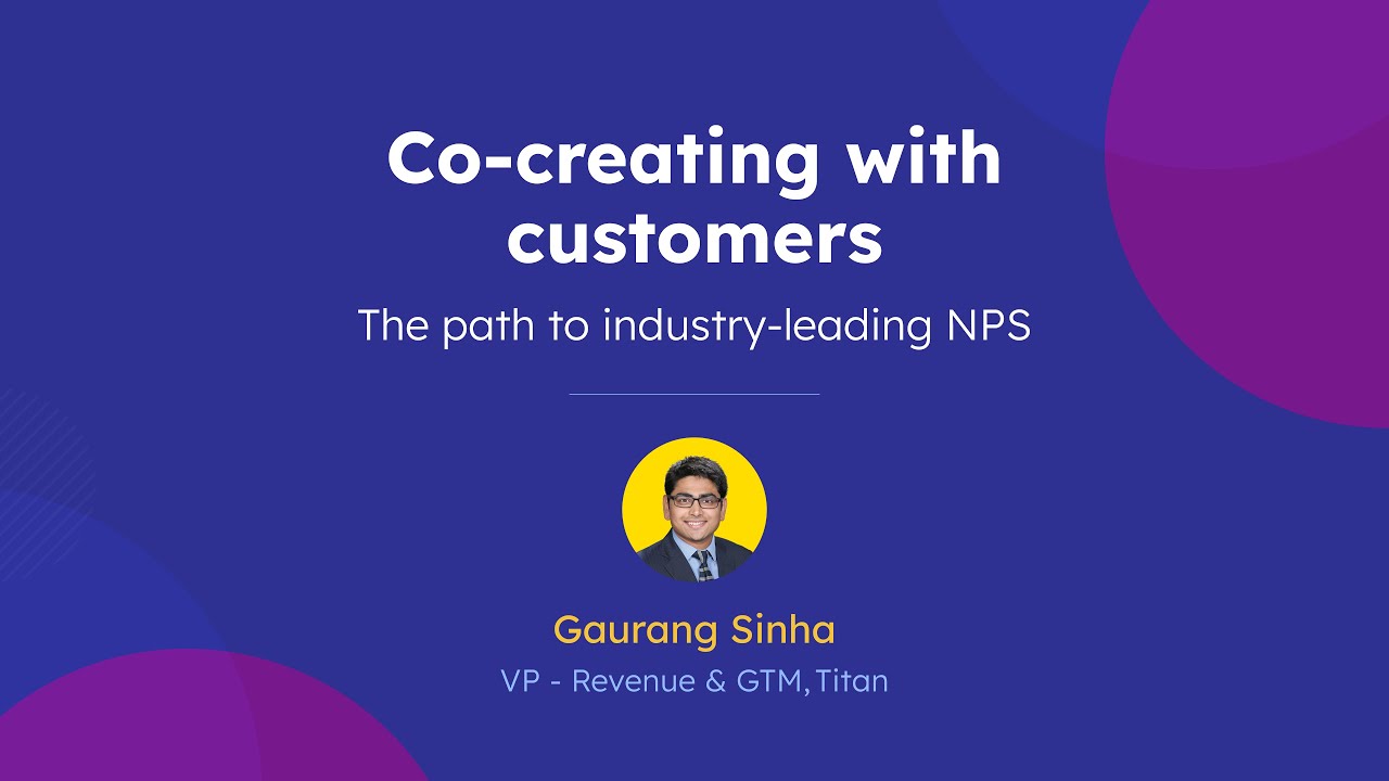 Co-creating with customers: the path to industry-leading NPS | Titan - Business-class email