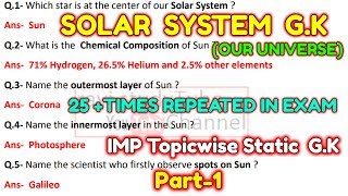 solar system planets | our universe | सौर मंडल | gk in english | SSC ,RAILWAY, ias, cds, nda, dsssb