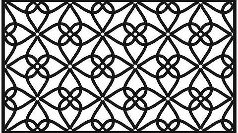 2D jali design In Corel draw