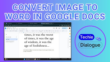 How to Convert Image to Word in Google Docs - Quick Tutorial (2025)