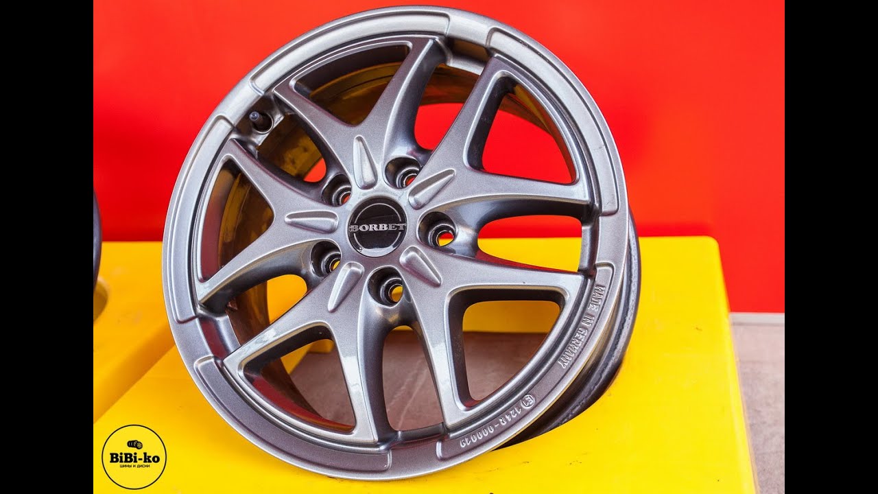 2125 Обзор состояния Borbet H R16 J6,5 ET+50 H5 - YouTube