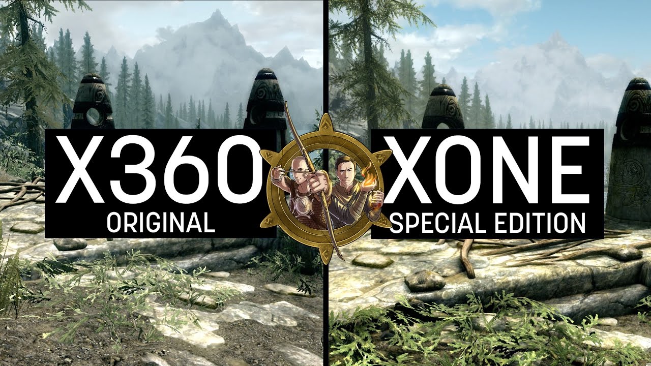 Leeg de prullenbak kwaliteit Eerbetoon Skyrim Special Edition Graphics Comparison (XONE) VS Skyrim Vanilla (X360)  : r/xboxone