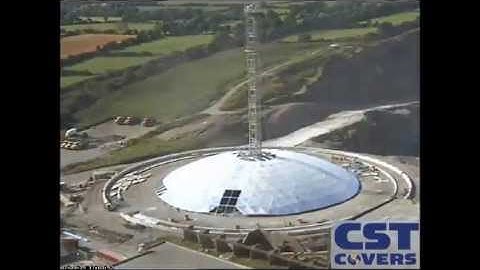 Time-lapse Video: 105m Aluminum Dome Erection