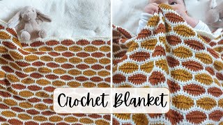 Crochet the PERFECT Blanket for Fall and Winter! Crochet Tutorial for Beginners :)