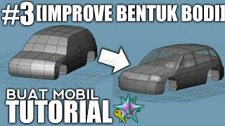 TUTORIAL GAMPANG BUAT MOBIL LOWPOLY DI SPACEDRAW | PART 3 | [IMPROVE LAGI BENTUK BODINYA] screenshot 3