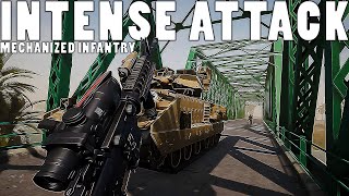 US MECHANIZED INFANTRY SQUAD IN FALLUJAH 50 vs 50 Gameplay