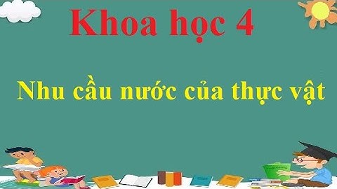 Thực vật có nhu cầu về nước như thế nào năm 2024