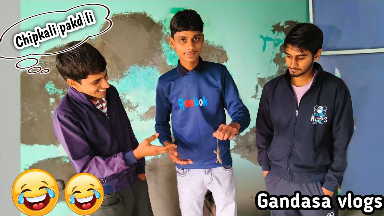 छिपकली पकड़ ली😱!! vlog video!! funny🤣 नाम भी रख दिए।। funny video