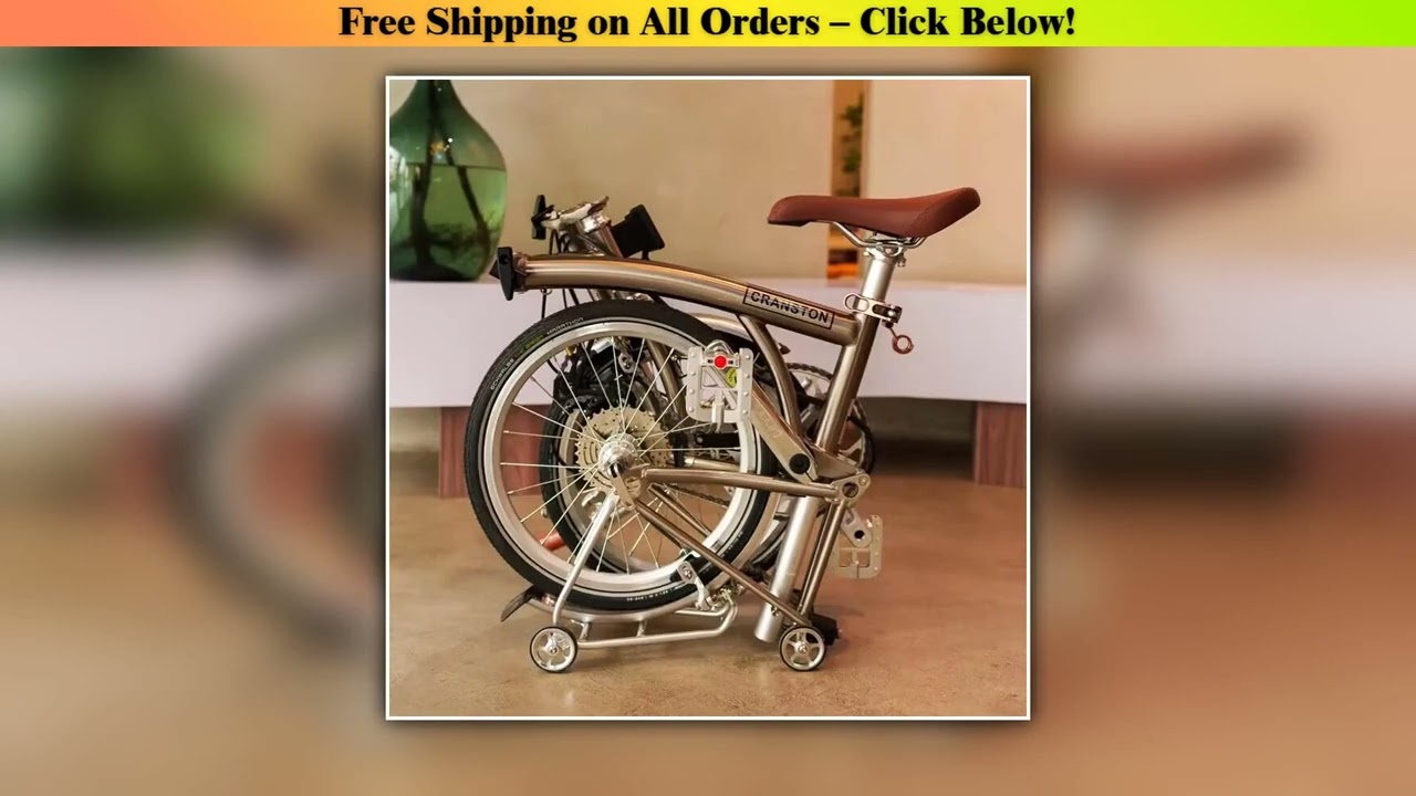 CRANSTON Lightweight Bike Folding Design 16Inch 9 Speed Full Shockingproof Frame Portable Outdoor